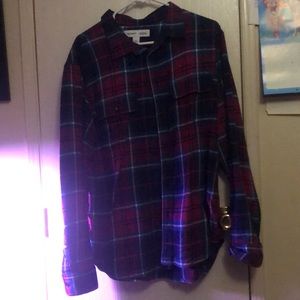 Plaid flannel button up